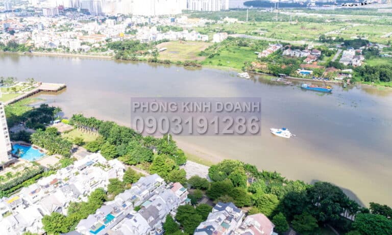 Căn hộ Opal Saigon Pearl cho thuê 4 phòng ngủ lầu cao nhà trống view sông