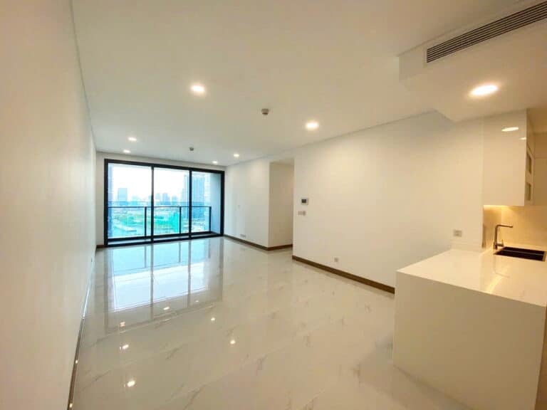 Căn hộ Sunwah Pearl cho thuê tầng cao nhà trống 3 phòng ngủ view hồ bơi