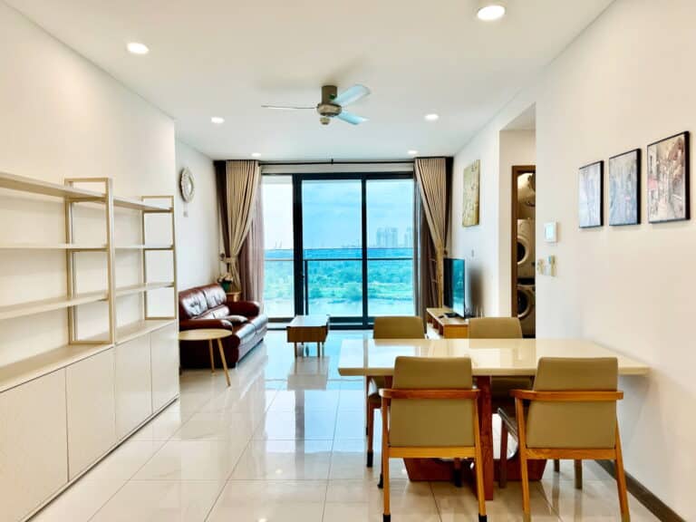 Sunwah Pearl căn hộ cho thuê tầng cao nội thất full 3 phòng ngủ view sông