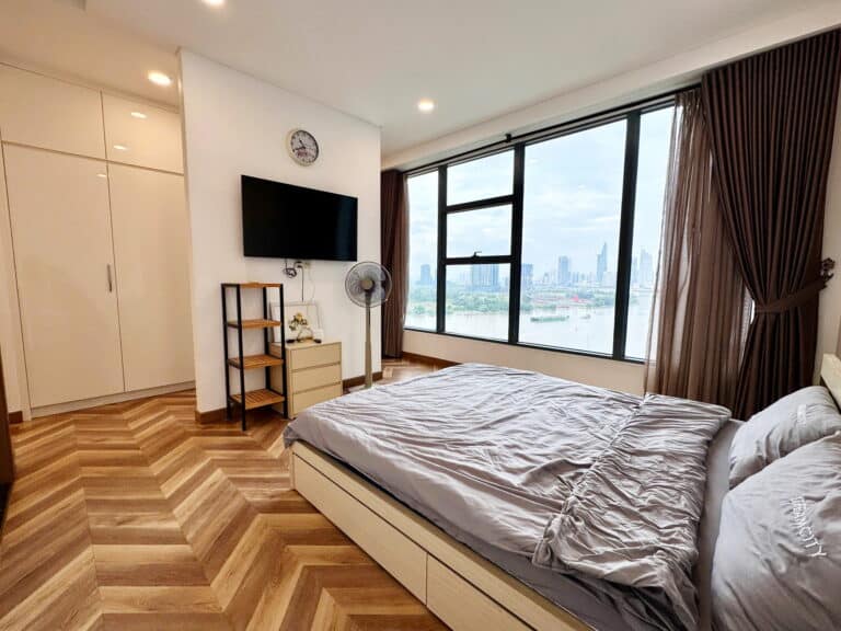 Sunwah Pearl căn hộ cho thuê tầng cao nội thất full 3 phòng ngủ view sông