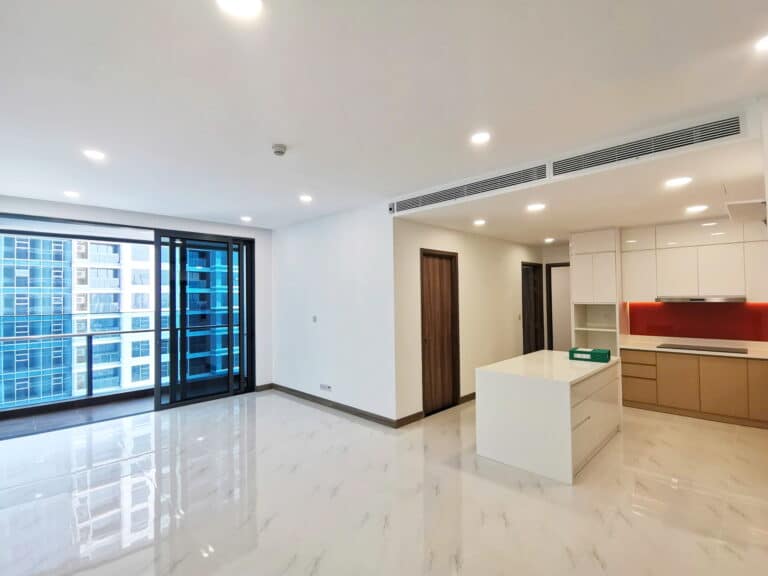 Căn hộ cho thuê Sunwah Pearl tầng cao nhà trống 2 phòng ngủ view sông