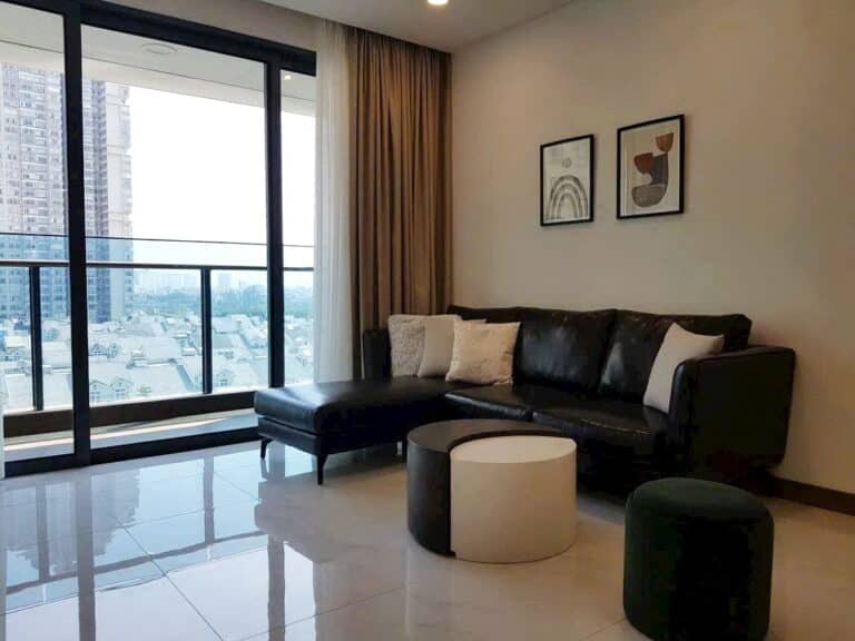 Sunwah Pearl cho thuê căn lầu trung nội thất đầy đủ 3 phòng ngủ view sông