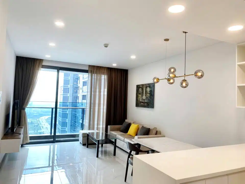 Bán căn hộ Sunwah Pearl tầng cao đủ nội thất 2 phòng ngủ view sông giá tốt