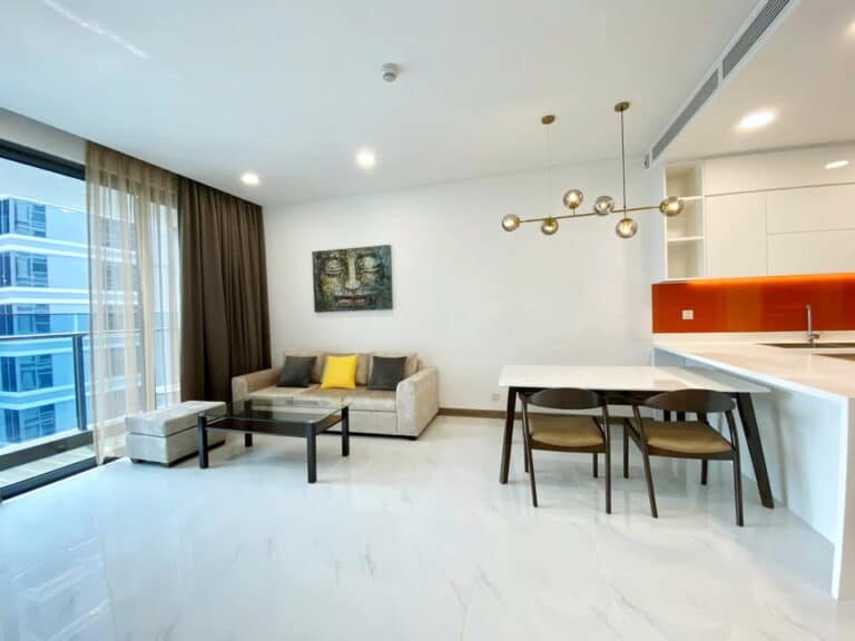 Bán căn hộ Sunwah Pearl tầng cao đủ nội thất 2 phòng ngủ view sông giá tốt