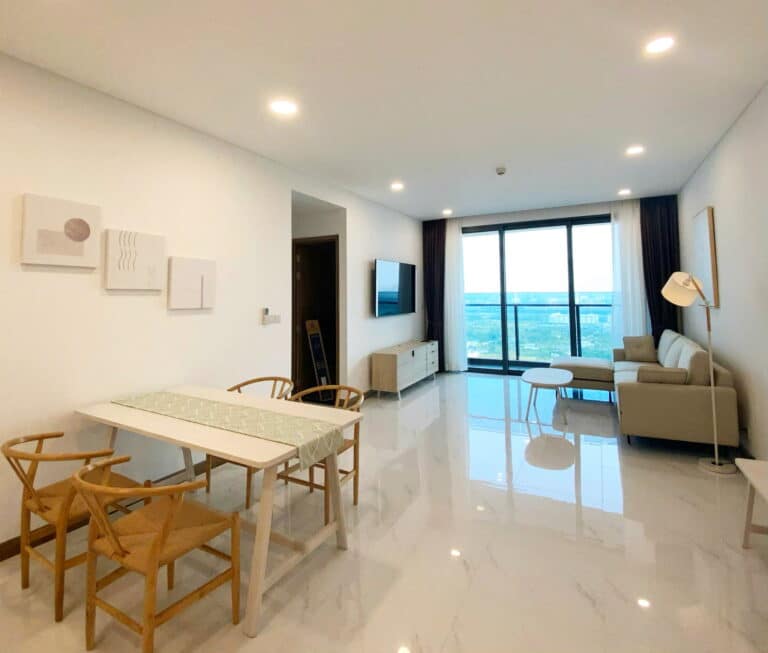 Sunwah Pearl cho thuê căn lầu cao nội thất đầy đủ 3 phòng ngủ view sông