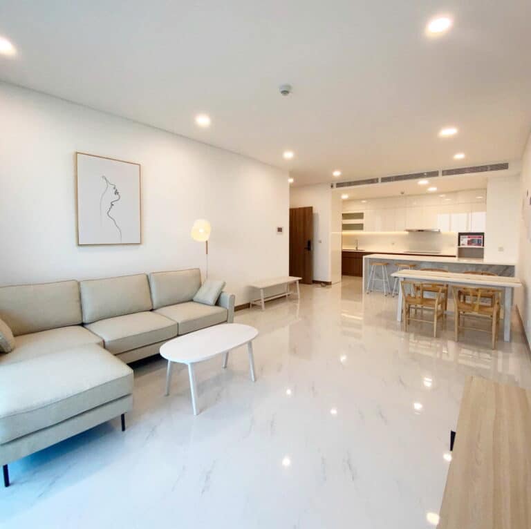Sunwah Pearl cho thuê căn lầu cao nội thất đầy đủ 3 phòng ngủ view sông