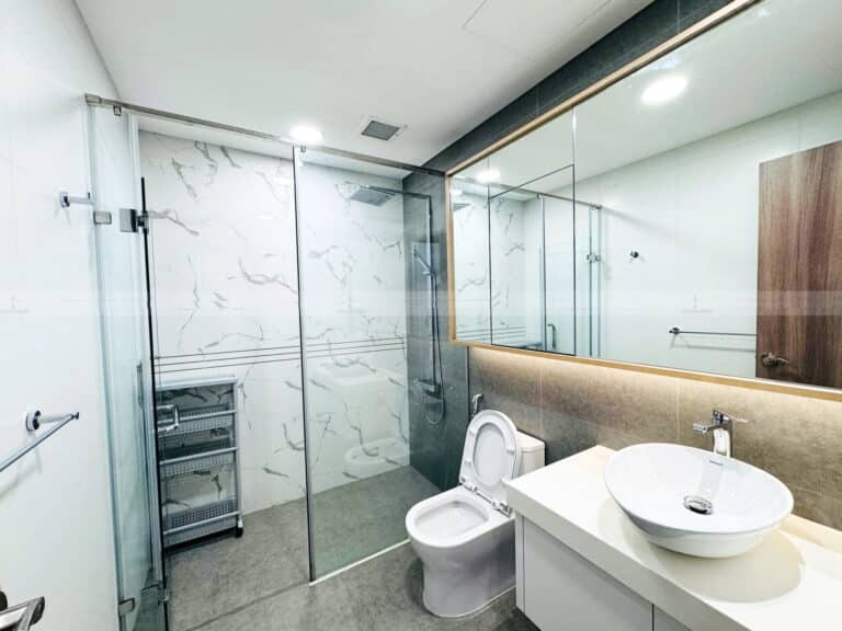 Sunwah Pearl Binh Thanh cho thue lầu cao nội thất đủ 1 phòng ngủ view sông