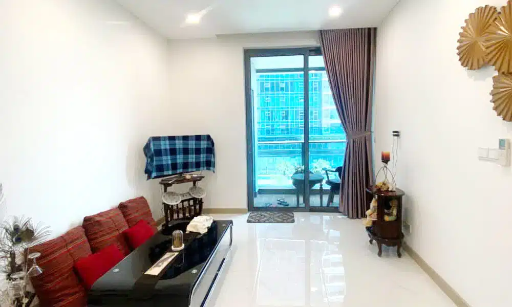 Bán Sunwah Pearl Bình Thạnh tầng cao đủ nội thất 1 phòng ngủ view sông