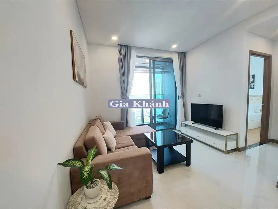 Bán Sunwah Pearl Bình Thạnh lầu cao đủ nội thất 1 phòng ngủ view thoáng