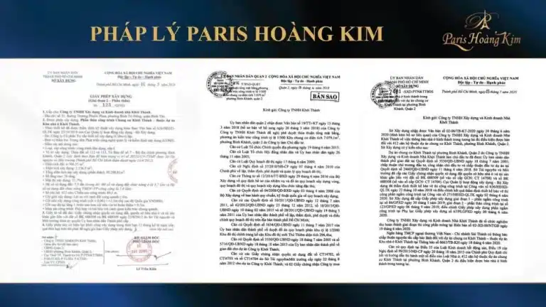 Pháp lý và sổ hồng dự án Paris Hoàng Kim – Minh Bạch Và An Tâm Cho Người Mua