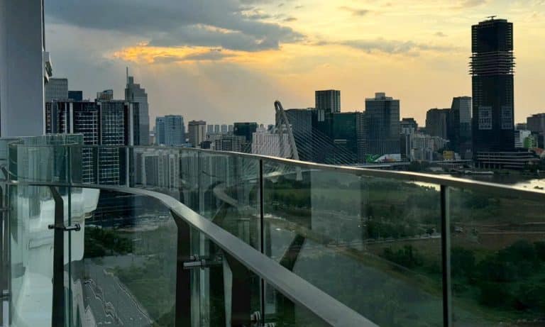 Căn hộ Thủ Thiêm Zeit cho thuê 4 phòng ngủ tầng cao nhà trống view sông