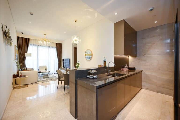 Căn hộ The Marq quận 1 cho thuê full nội thất 2 phòng ngủ tầng cao view L81