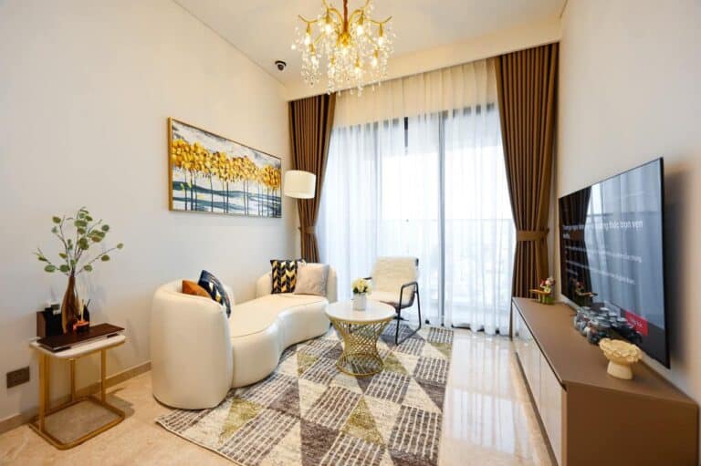 Căn hộ The Marq quận 1 cho thuê full nội thất 2 phòng ngủ tầng cao view L81