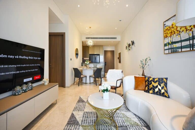 Căn hộ The Marq quận 1 cho thuê full nội thất 2 phòng ngủ tầng cao view L81