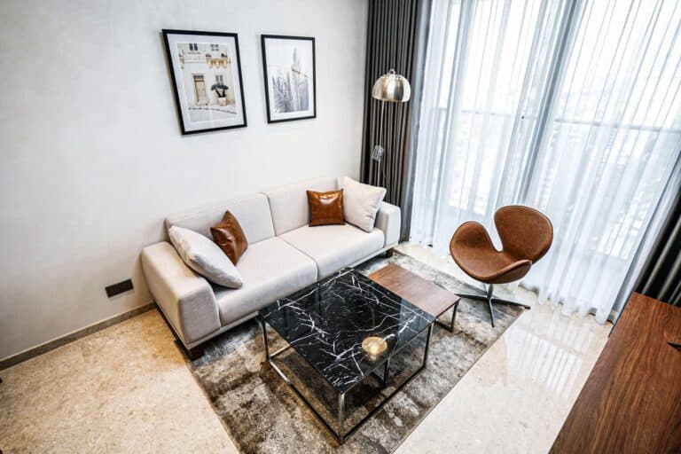 The Marq quận 1 cho thuê căn hộ 3 phòng ngủ tầng cao view L81 nhà đẹp