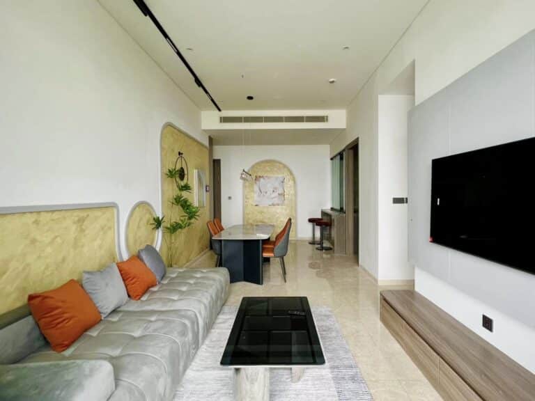 The Marq quận 1 cho thuê căn hộ décor đẹp 3 phòng ngủ view L81 thoáng