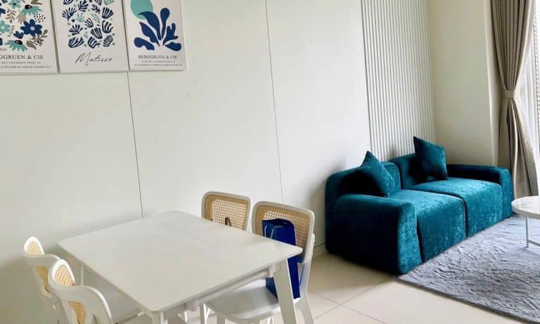 Căn hộ cho thuê Thủ Thiêm Zeit 1 phòng ngủ tầng cao nhà đẹp view sông