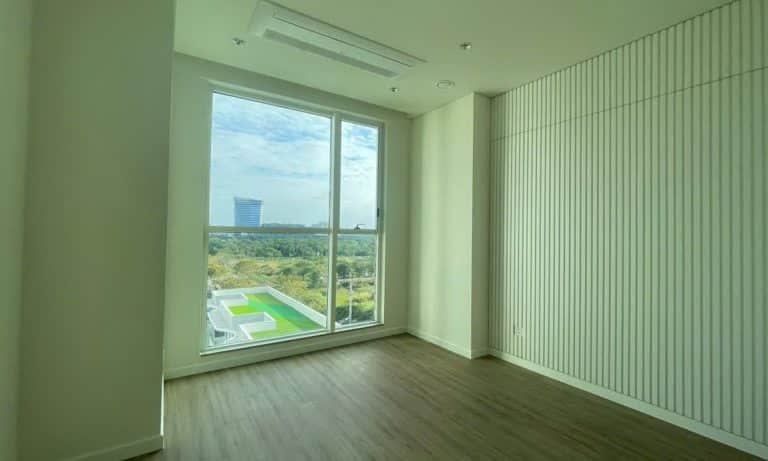 Thủ Thiêm Zeit cho thuê 2 phòng ngủ lầu trung nhà trống view hồ bơi mát