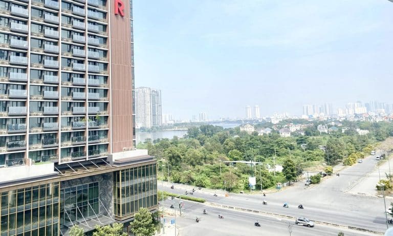 Cho thuê căn hộ Thủ Thiêm Zeit 2 phòng ngủ lầu cao view sông nhà trống