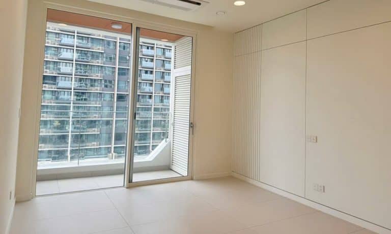 Cho thuê căn hộ nhà trống Thủ Thiêm Zeit 2 phòng ngủ tầng cao view sông