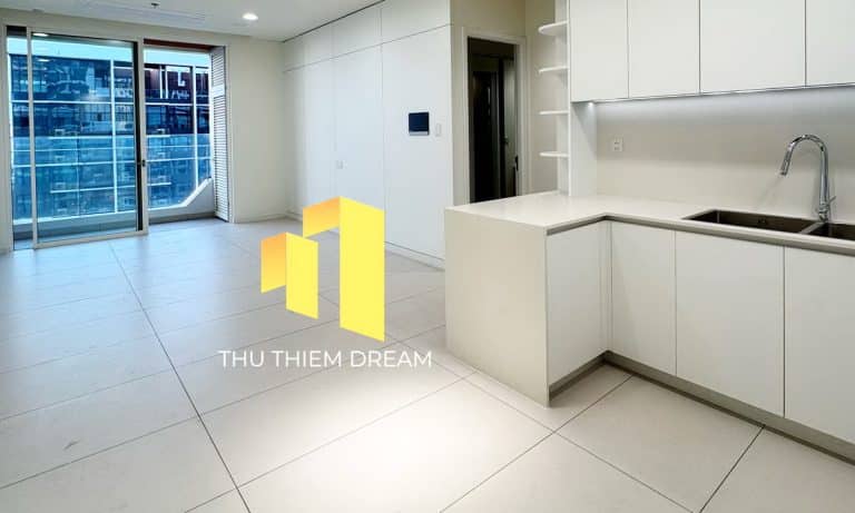 Cho thuê căn hộ Thủ Thiêm Zeit 2 phòng ngủ nhà trống lầu cao view sông