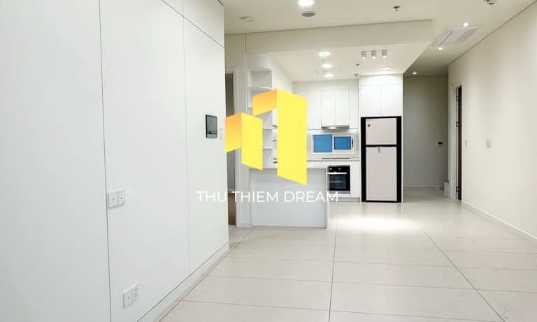 Cho thuê căn hộ Thủ Thiêm Zeit 2 phòng ngủ nhà trống lầu cao view sông