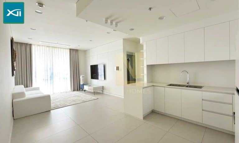 Thủ Thiêm Zeit cho thuê 2 phòng ngủ tầng cao đầy đủ nội thất view khu Sala