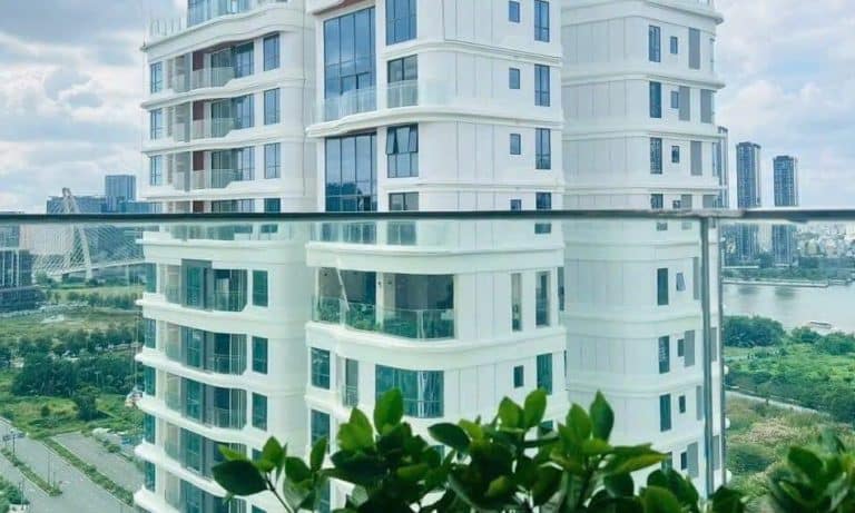 Cho thuê căn hộ Thủ Thiêm Zeit 2 phòng ngủ tầng cao nội thất full view sông