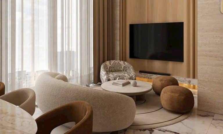 Cho thuê duplex Thủ Thiêm Zeit 4 phòng ngủ tầng cao nội thất full view đẹp