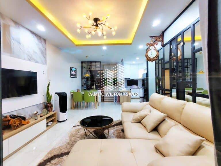 Cho thuê căn hộ Wilton Tower Bình Thạnh nội thất đẹp 3 phòng ngủ thoáng