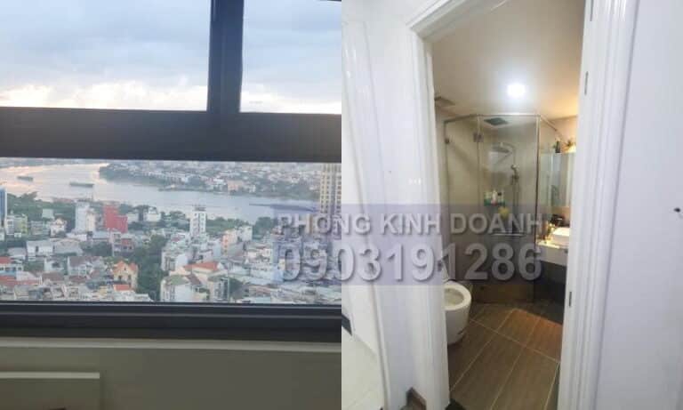 Wilton Tower cho thuê căn view sông tầng cao nội thất đầy đủ 2 phòng ngủ