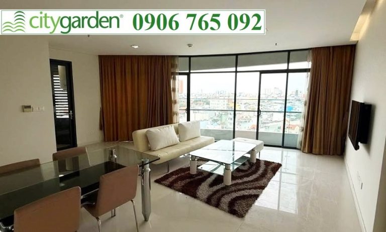 Căn hộ cho thuê City Garden tầng cao nội thất đầy đủ view mát 2 phòng ngủ