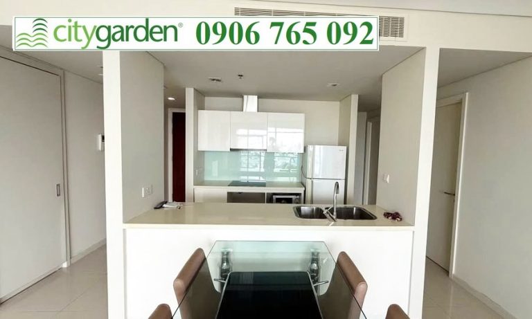 Căn hộ cho thuê City Garden tầng cao nội thất đầy đủ view mát 2 phòng ngủ