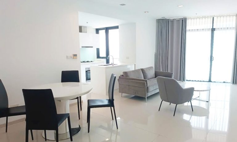 Căn hộ City Garden cho thuê lầu cao full nội thất view quận 1 2 phòng ngủ