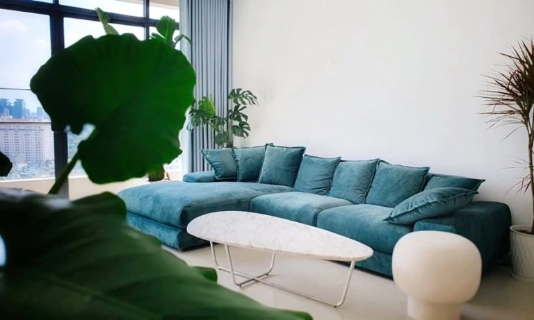 City Garden Bình Thạnh cho thuê 3 phòng ngủ lầu cao nhà đẹp view quận 1