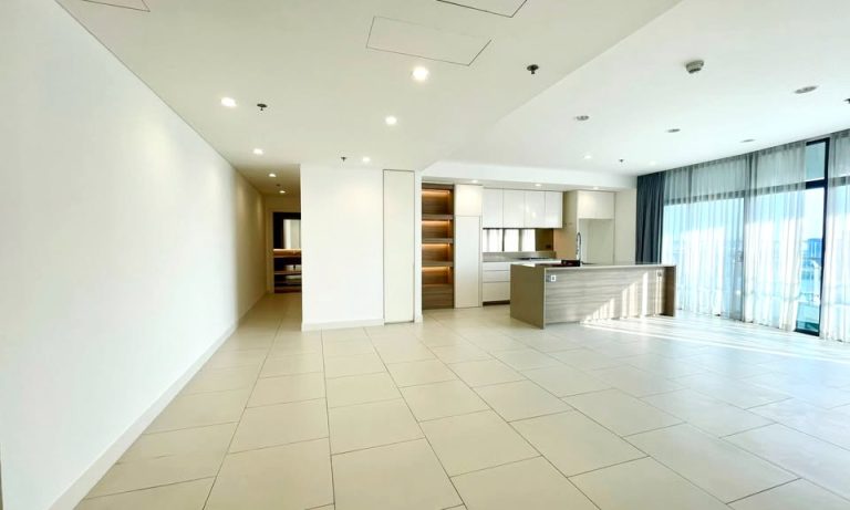 City Garden Bình Thạnh cho thuê 3 phòng ngủ lầu cao nhà trống view quận 1