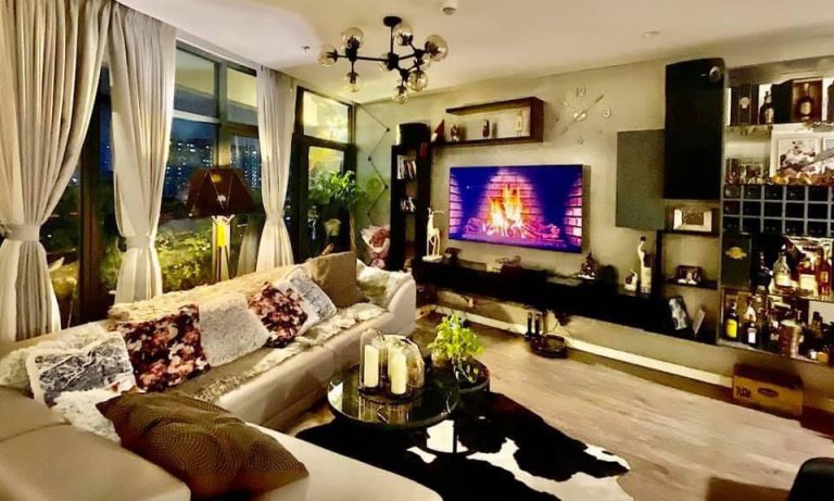 Căn hộ City Garden cho thuê lầu trung nhà đẹp view quận 1 2 phòng ngủ