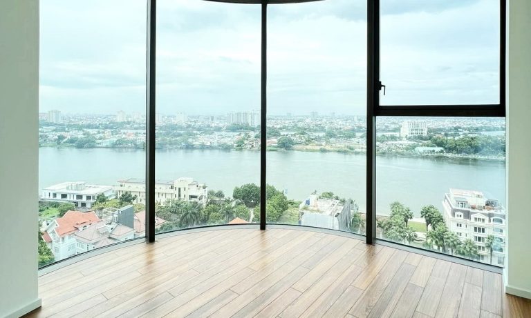 Cho thuê căn hộ 2 phòng ngủ Thảo Điền Green nhà trống view sông trực diện