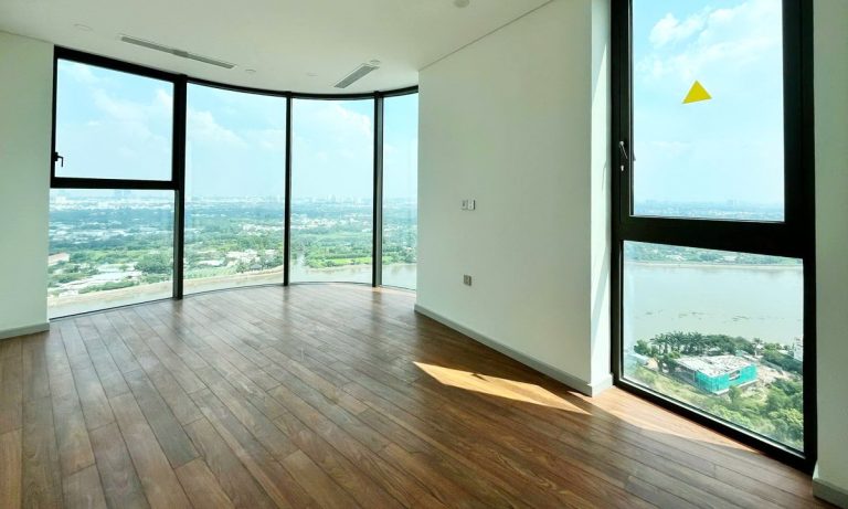 Căn hộ 3 phòng ngủ Thảo Điền Green cho thuê nhà trống view sông thoáng