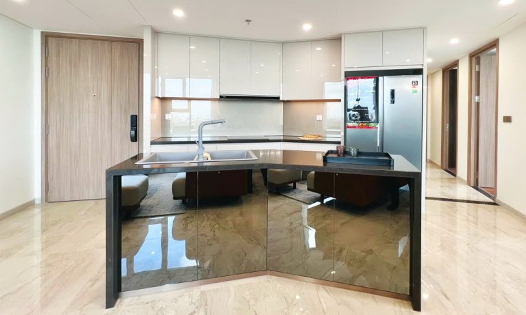 Căn hộ 3 phòng ngủ Thảo Điền Green cho thuê đầy đủ nội thất view sông