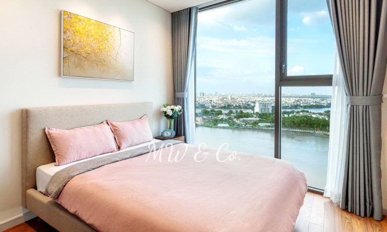 Căn hộ 3 phòng ngủ Thảo Điền Green cho thuê view sông nội thất cao cấp