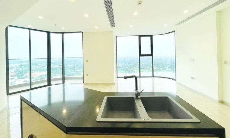 Căn hộ 3 phòng ngủ Thảo Điền Green cho thuê nhà trống view sông cực đẹp