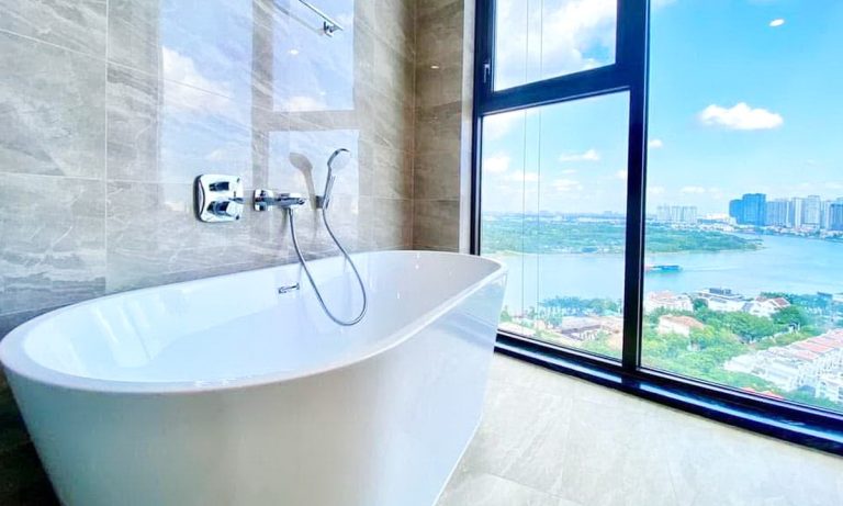 Căn hộ 3 phòng ngủ Thảo Điền Green cho thuê nhà trống view sông cực đẹp
