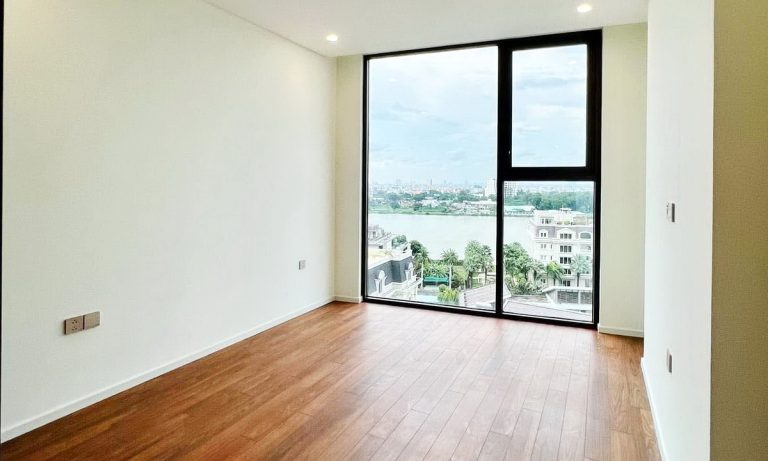 Căn hộ 3 phòng ngủ Thảo Điền Green cho thuê nhà trống view sông cực đẹp