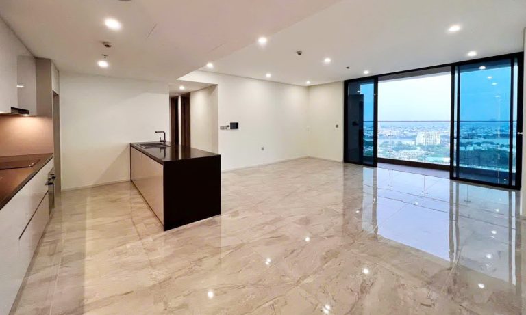 Căn hộ 3 phòng ngủ trống Thảo Điền Green cho thuê view sông thoáng đẹp