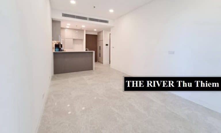 Căn hộ The River Thủ Thiêm cho thuê view Bitexco 1 phòng ngủ nội thất cơ bản