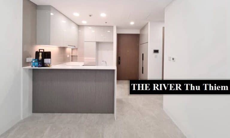 Căn hộ The River Thủ Thiêm cho thuê view Bitexco 1 phòng ngủ nội thất cơ bản