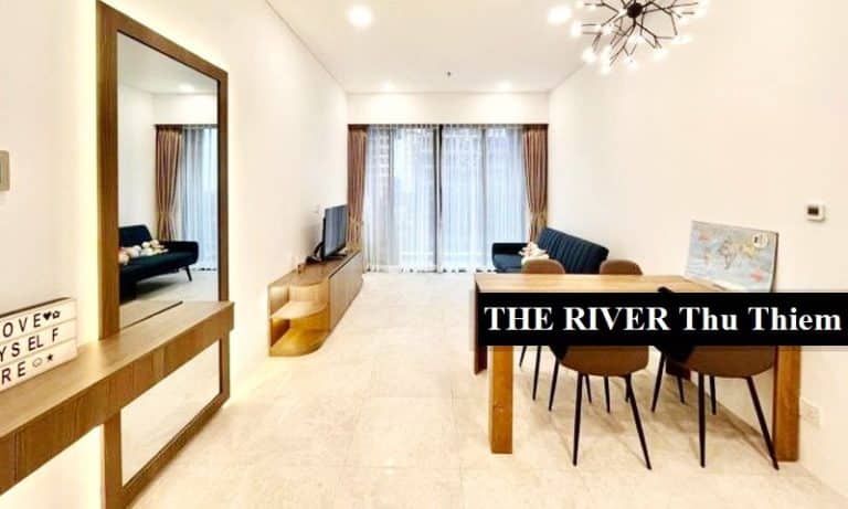 Căn hộ cho thuê The River Thủ Thiêm 2 phòng ngủ có nội thất cao cấp đầy đủ