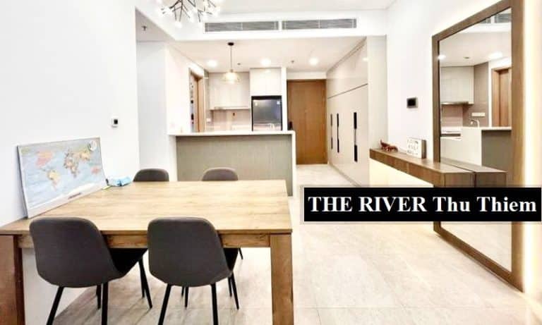 Căn hộ cho thuê The River Thủ Thiêm 2 phòng ngủ có nội thất cao cấp đầy đủ