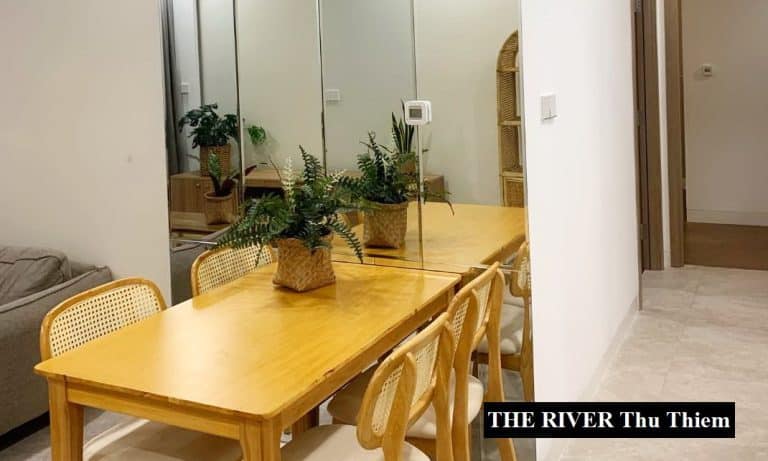 Căn hộ cho thuê The River Thủ Thiêm 2 phòng ngủ có đầy đủ nội thất cao cấp